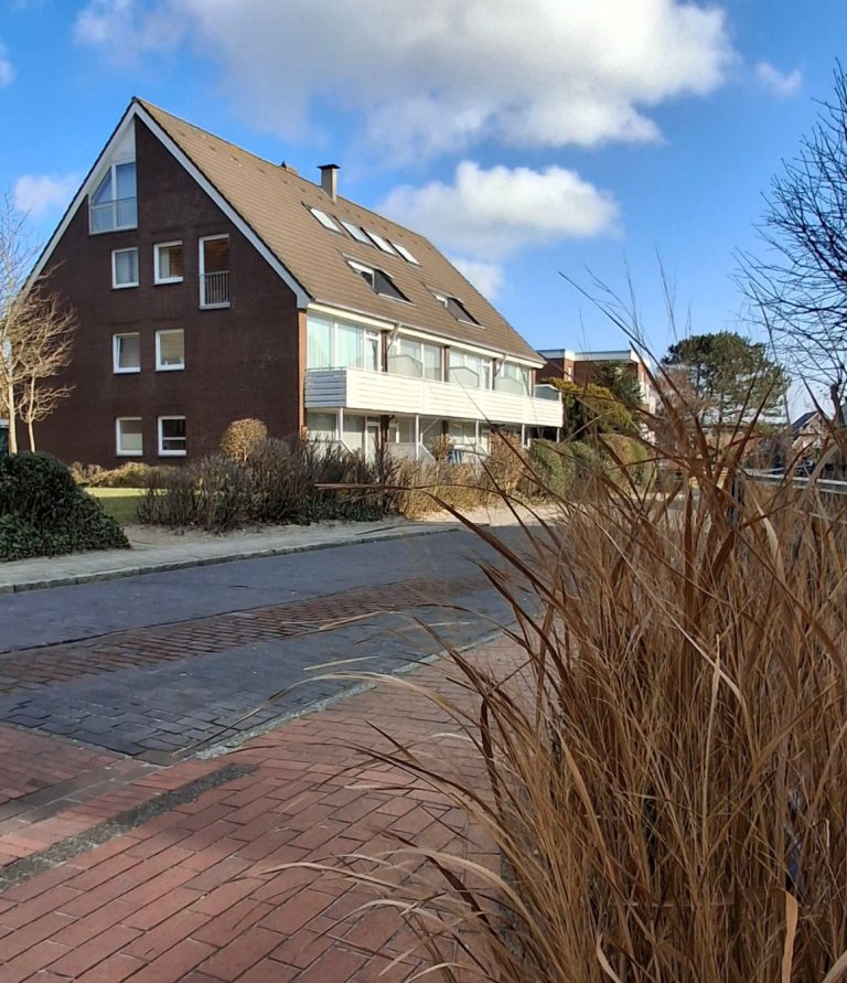 Gebäudeansicht der Ferienwohnung Strandleben Barkhausenstraße Ecke Gartenstraße Langeoog